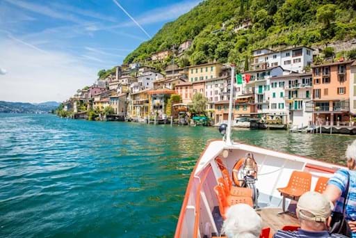 Lake Lugano from boat