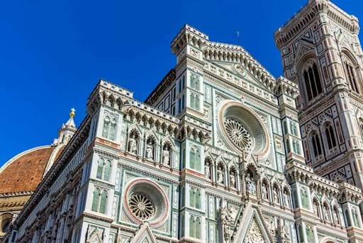 Front of Florence Cathedral with Tower