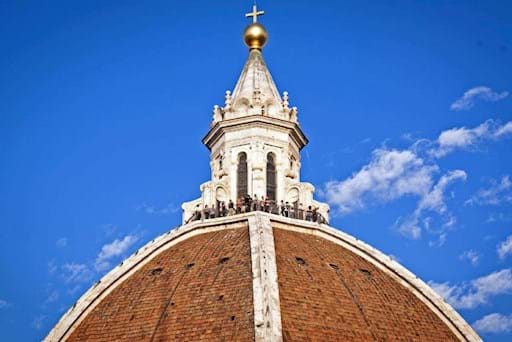 Detailed view of the terrace on top the Florence's Dome