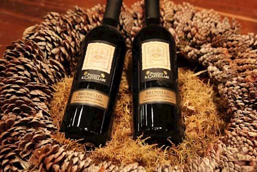 two bottles of Brunello di Montalcino