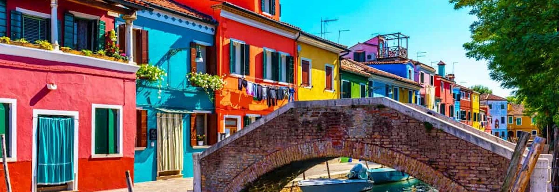 stunning view of Burano's canal