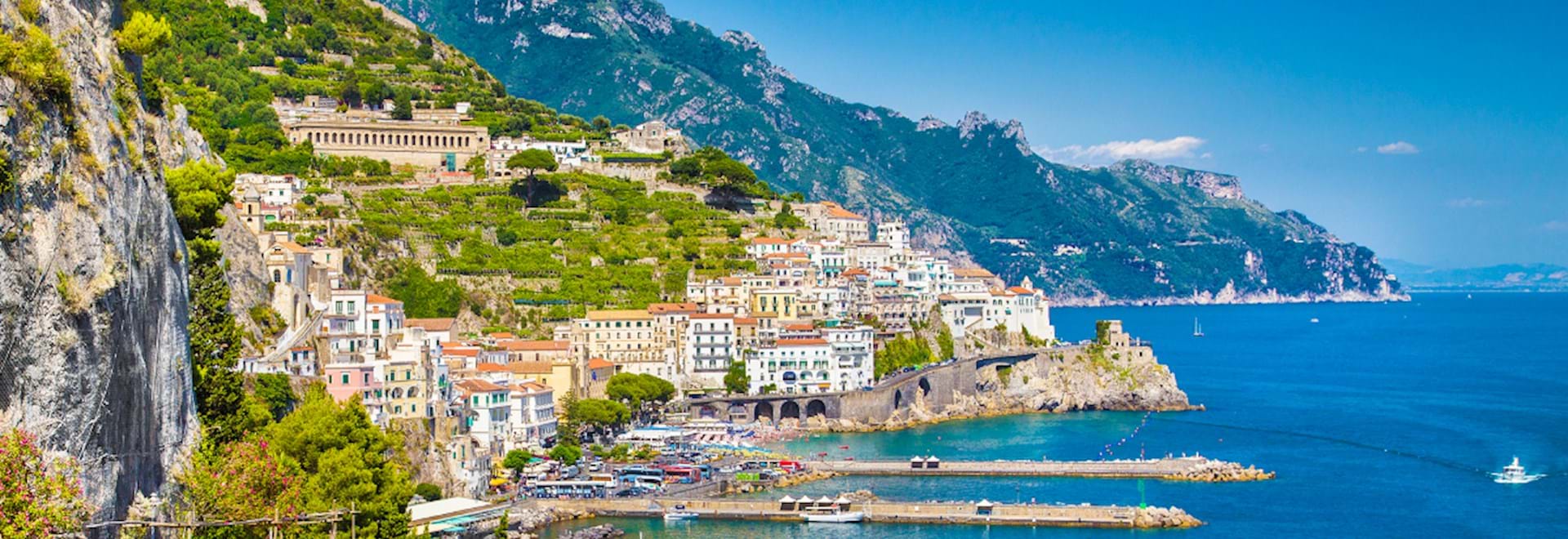Scenic view of Amalfi